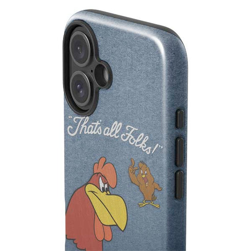 Looney Tunes Foghorn Leghorn Thats All Folks iPhone 16 Plus Impact Case